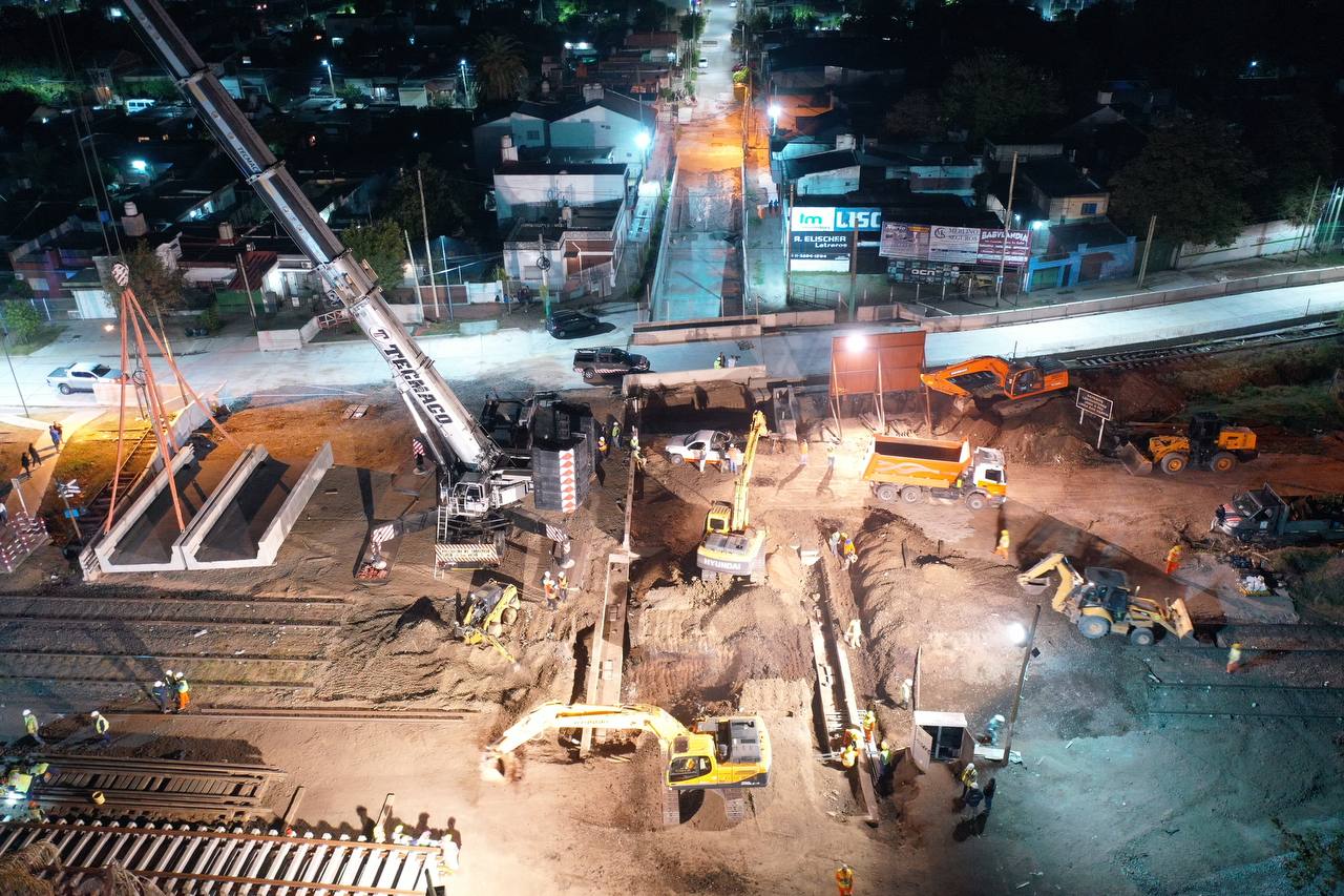 Continúan las obras del túnel de la calle Pueyrredón en José C Paz