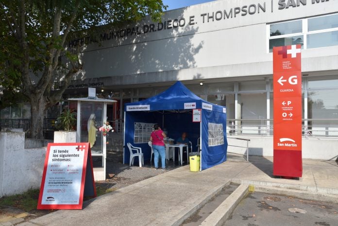 San Martín Fue Uno De Los Primeros Municipios En Instalar Un Triage Fuera Del Hospital