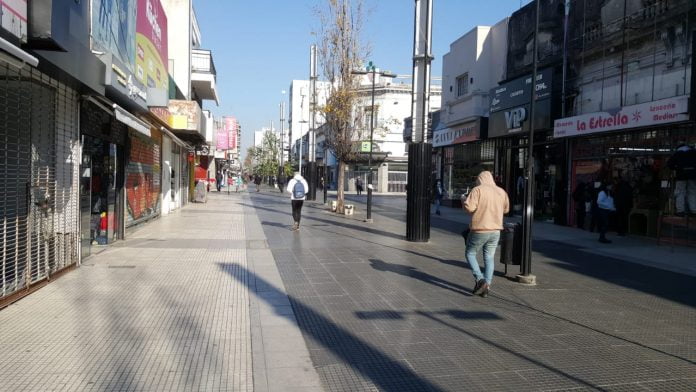 Peatonal Belgrano San Martin Cuarentena