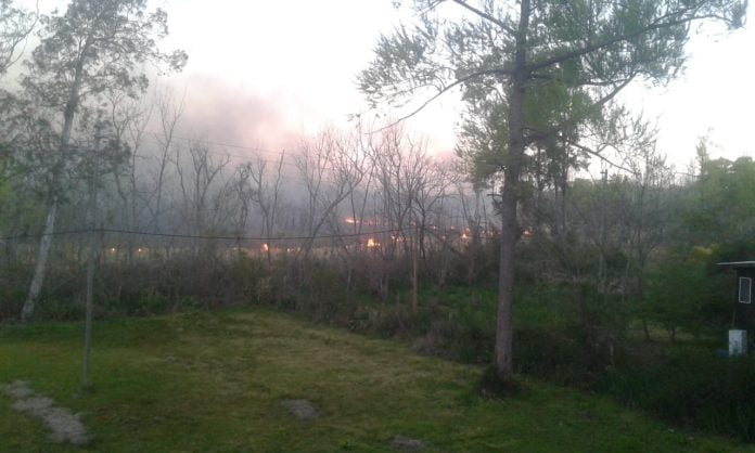 Incendio Arroyo Caraguata