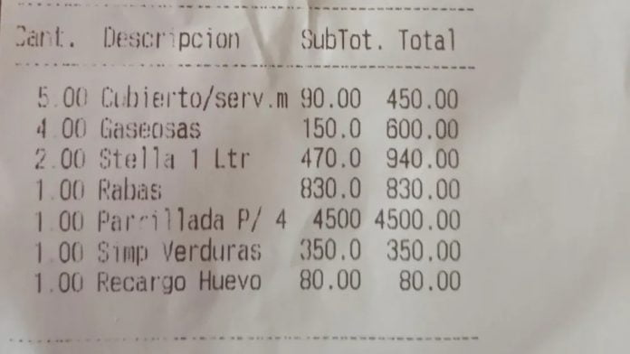 ticket parrilla tigre 4