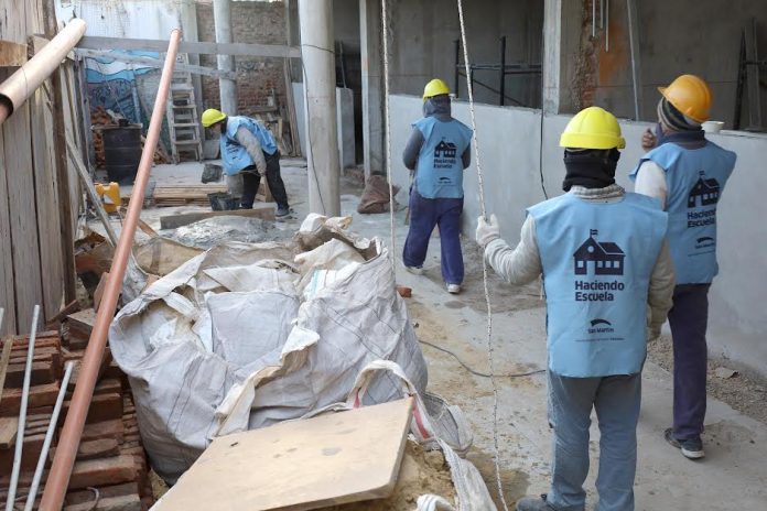 obras san martin escuelas