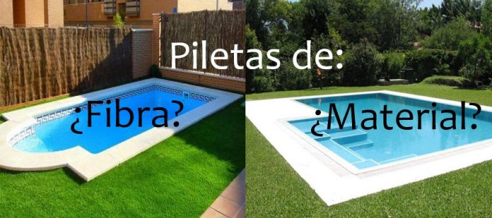 piscinas de material o fibra de vidrio