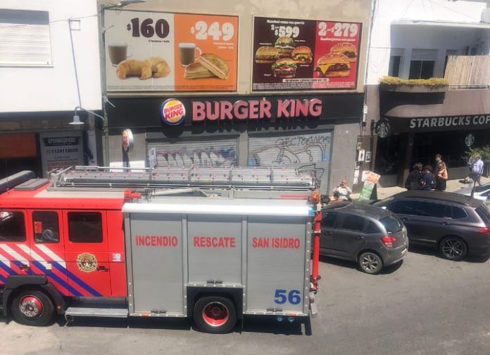 incendio burger king san isidro