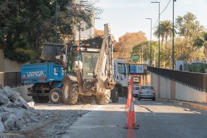 obras en el túnel de roque sáenz peña