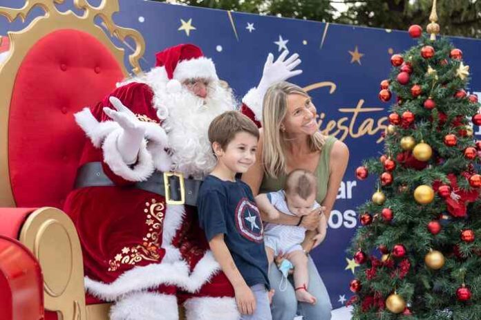 papá noel visita san isidro