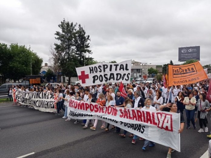 trabajadores hospital posadas paro corte