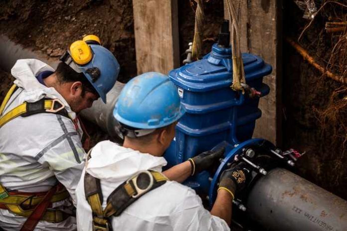 obras aysa cortes san isidro