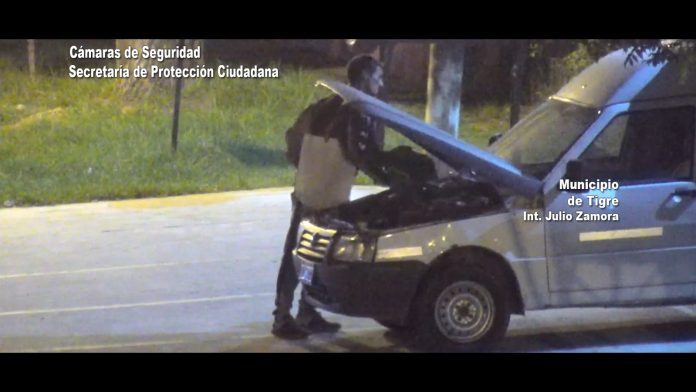 robo bateria auto tigre detenido