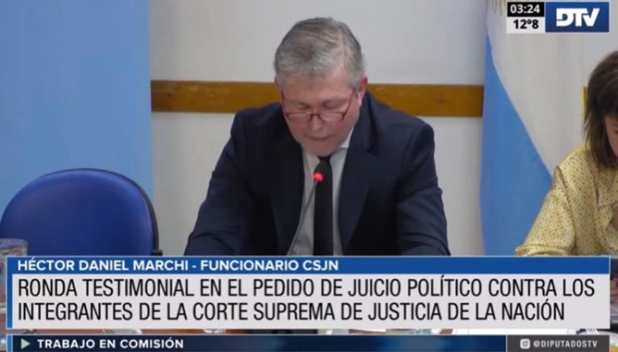 juicio politico diputados comision testimonios