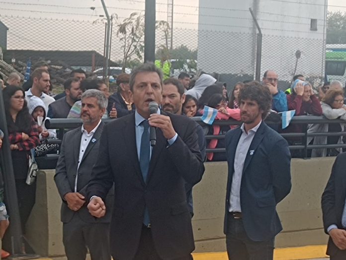 sergio massa acto tunel sobremonte 2023