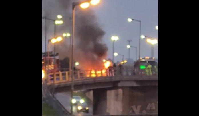 incendio auto panamericana