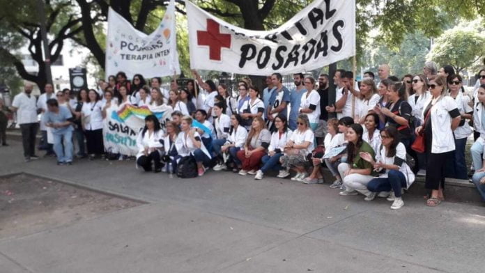 hospital posadas paro reclamo