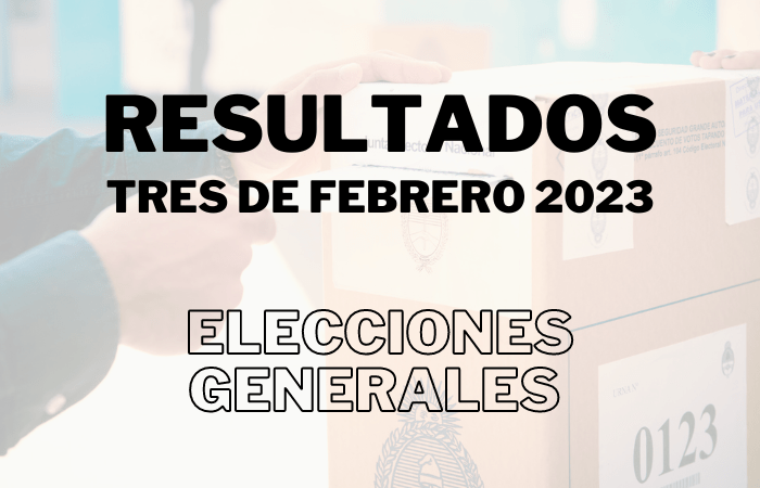 Resultados Elecciones En Tres De Febrero Del 22 De Octubre De 2023 ...